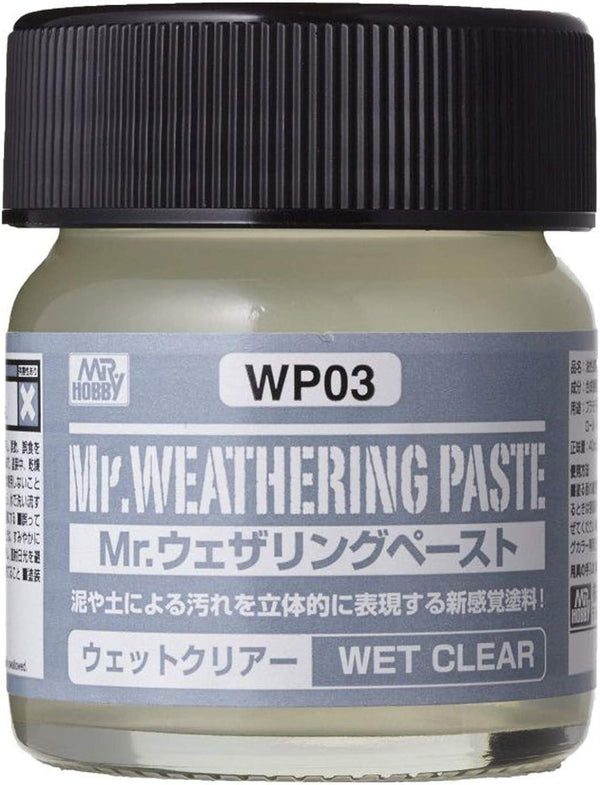 Mr. Hobby WP03 Mr. Weathering Paste Wet Clear 40ml - A-Z Toy Hobby