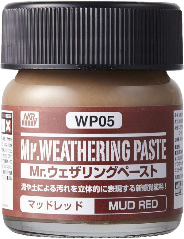 Mr. Hobby WP05 Mr. Weathering Paste Mud Red 40ml - A-Z Toy Hobby