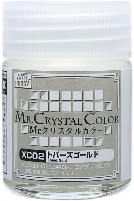 Mr. Hobby XC02 Mr. Crystal Color Topaz Gold Lacquer Paint 18ml - A-Z Toy Hobby