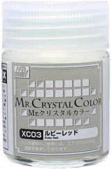Mr. Hobby XC03 Mr. Crystal Color Ruby Red Lacquer Paint 18ml - A-Z Toy Hobby