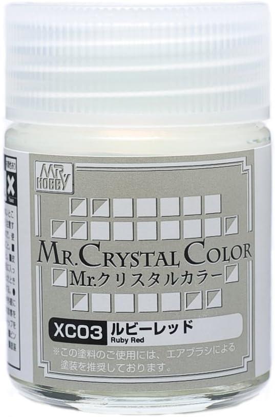 Mr. Hobby XC03 Mr. Crystal Color Ruby Red Lacquer Paint 18ml - A-Z Toy Hobby