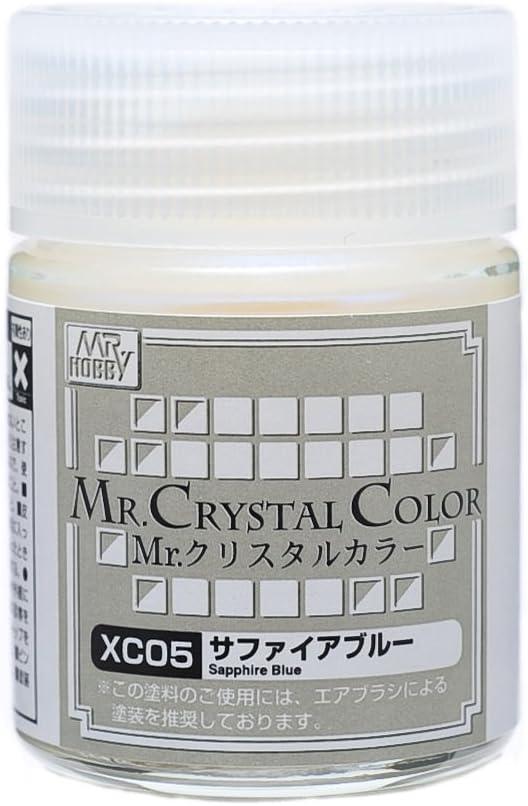 Mr. Hobby XC05 Mr. Crystal Color Sapphire Blue Lacquer Paint 18ml - A-Z Toy Hobby