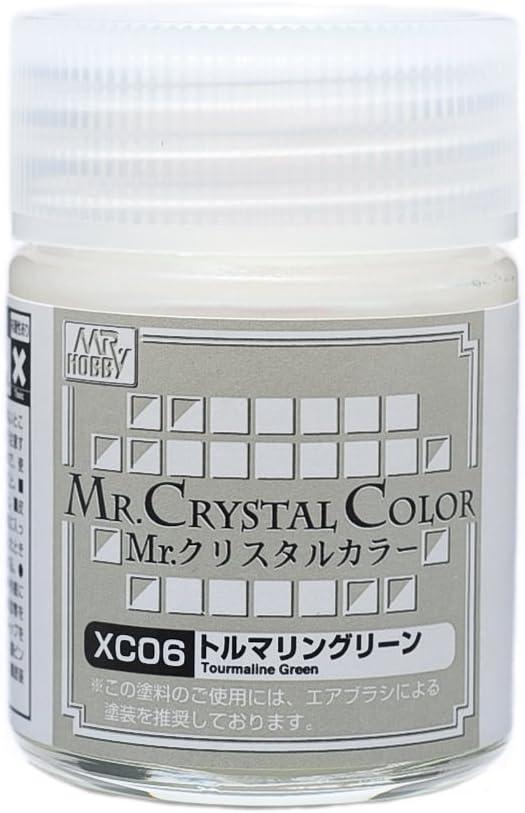 Mr. Hobby XC06 Mr. Crystal Color Tourmaline Green Lacquer Paint 18ml - A-Z Toy Hobby