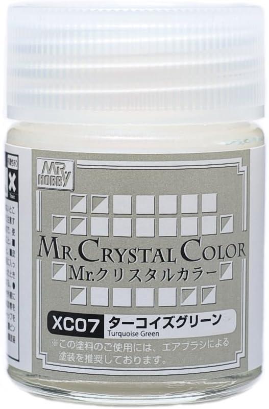 Mr. Hobby XC07 Mr. Crystal Color Turquoise Green Lacquer Paint 18ml - A-Z Toy Hobby