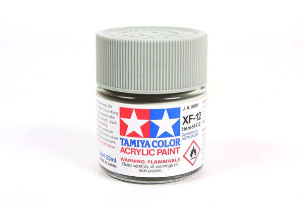 Tamiya 81312 XF-12 JN Gray Acrylic Paint 23ml TAM81312 - A-Z Toy Hobby