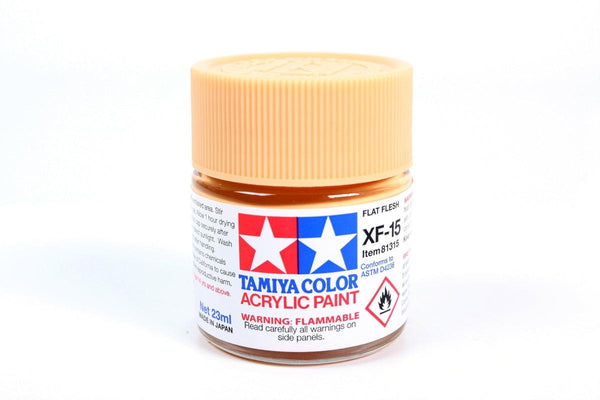 Tamiya 81315 XF-15 Flat Flesh Acrylic Paint 23ml TAM81315 - A-Z Toy Hobby