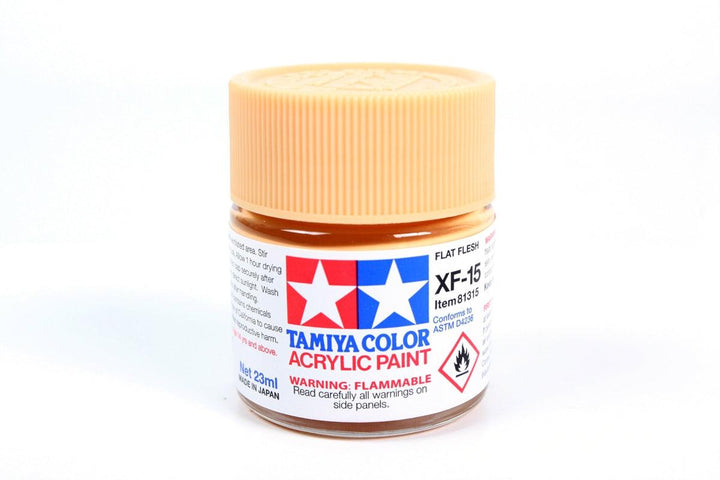 Tamiya 81315 XF-15 Flat Flesh Acrylic Paint 23ml TAM81315 - A-Z Toy Hobby