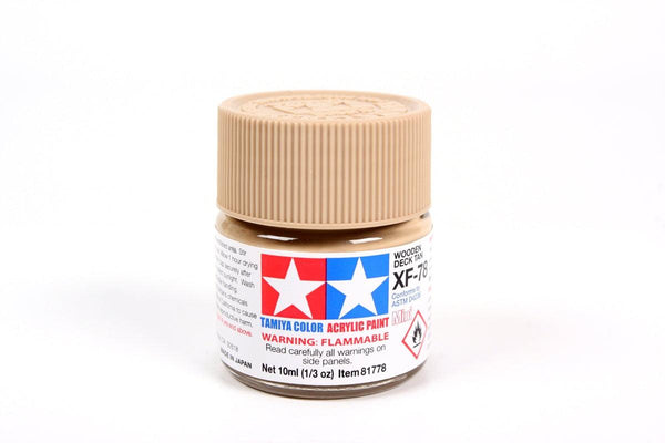 Tamiya 81778 XF-78 Wooden Deck Tan Acrylic Mini Paint 10ml TAM81778 - A-Z Toy Hobby