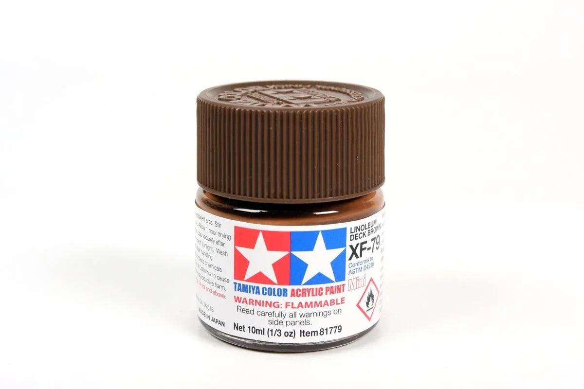 Tamiya 81779 XF-79 Deck Brown Acrylic Mini Paint 10ml TAM81779 - A-Z Toy Hobby
