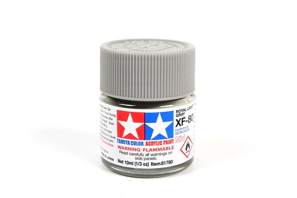 Tamiya 81780 XF-80 Royal Light Gray Acrylic Mini Paint 10ml TAM81780 - A-Z Toy Hobby