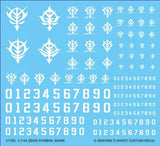 G-Rework Water Decal For HG/MG Zeon Mark - A-Z Toy Hobby