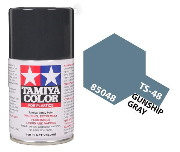 Tamiya 85048 TS-48 Gunship Gray Lacquer Spray Paint 100ml TAM85048 - A-Z Toy Hobby