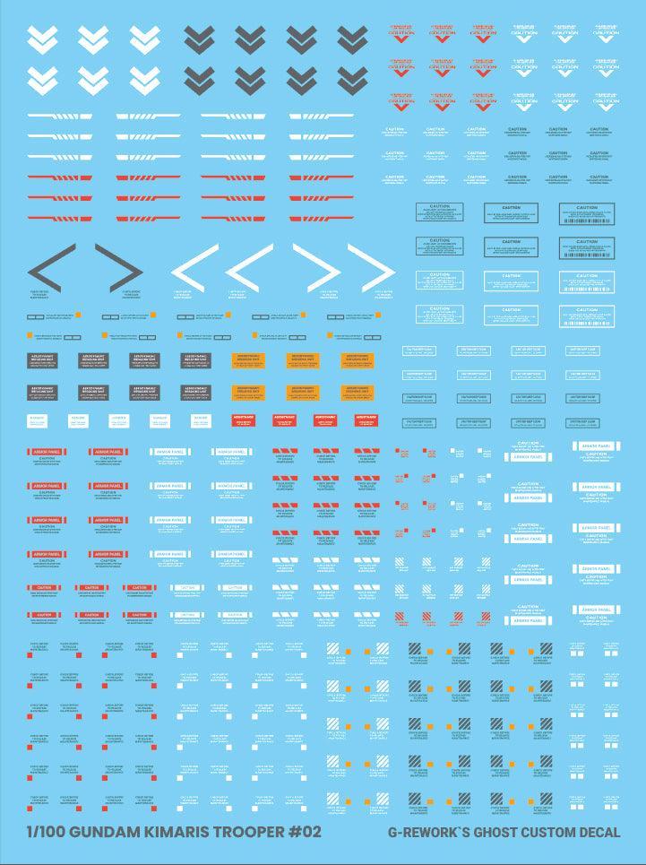 G-Rework Water Decal For 1/100 Kimaris Trooper - A-Z Toy Hobby