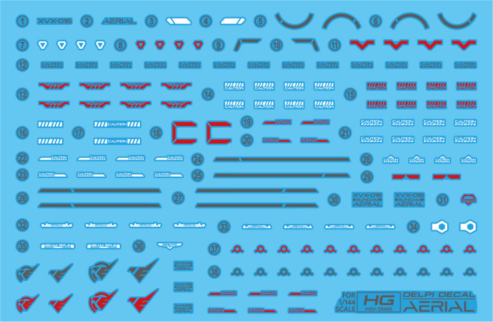 Delpi Water Decal For HG Aerial - A-Z Toy Hobby