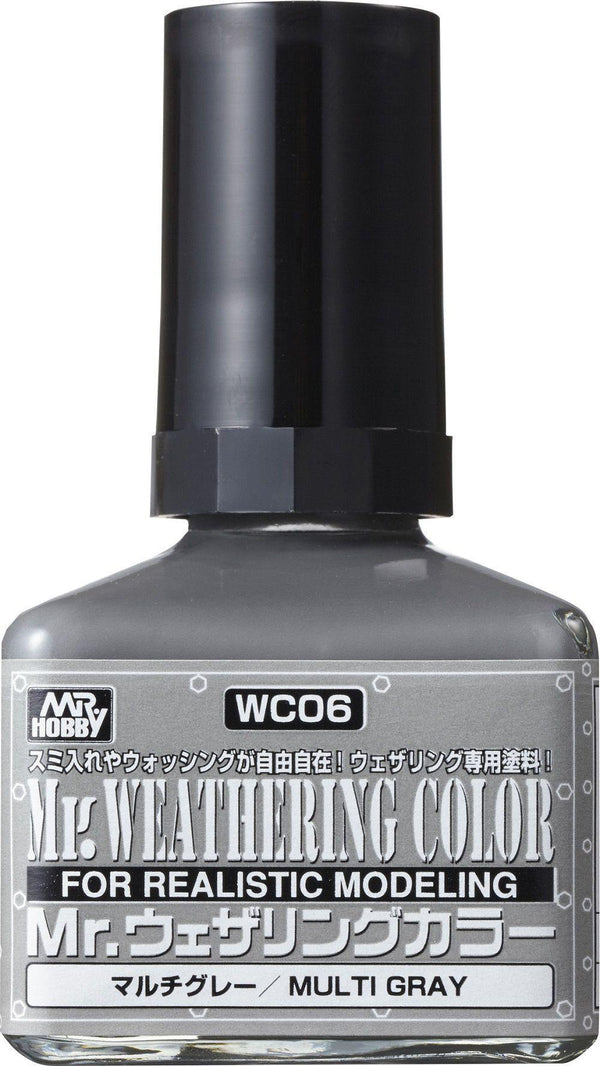 Mr. Hobby WC06 Mr. Weathering Color Multi Gray 40ml - A-Z Toy Hobby