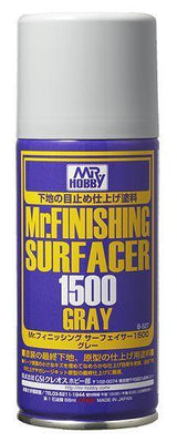 Mr. Hobby B527 Mr. Finishing Surfacer 1500 Gray Spray Paint 170ml - A-Z Toy Hobby