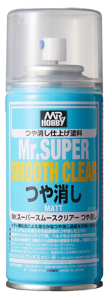 Mr. Hobby B530 Mr. Super Smooth Clear Flat Matt Spray Paint 170ml - A-Z Toy Hobby