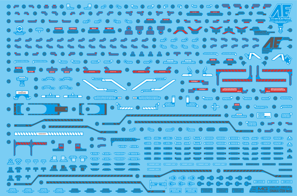 Delpi Water Decal For MG Sinanju Stein Ver. Ka - A-Z Toy Hobby