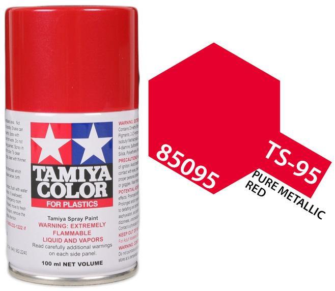 Tamiya 85095 TS-95 Pure Metallic Red Lacquer Spray Paint 100ml TAM85095 - A-Z Toy Hobby