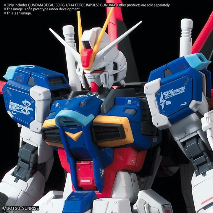 Bandai Gundam Decal GD-130 Force Impulse Gundam RG 1/144 Decal - A-Z Toy Hobby