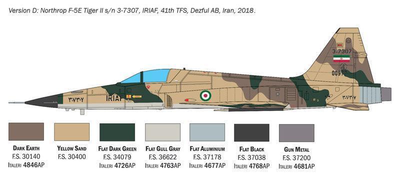 Italeri 2827 F-5E Tiger II 1/48 Model Kit - A-Z Toy Hobby