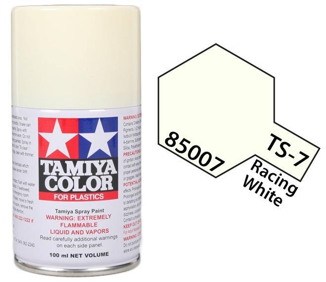 Tamiya 85007 TS-7 Racing White Lacquer Spray Paint 100ml TAM85007 - A-Z Toy Hobby