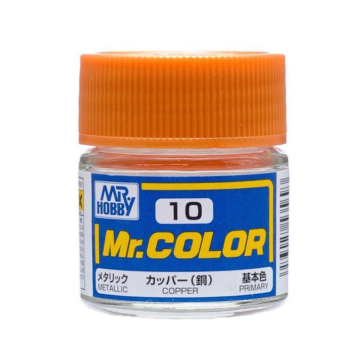 Mr. Hobby C10 Mr. Color Metallic Copper Lacquer Paint 10ml - A-Z Toy Hobby