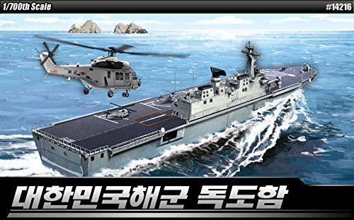 Academy 14216 ROK Navy Dokdo (LPH 6111) 1/700 Model Kit - A-Z Toy Hobby