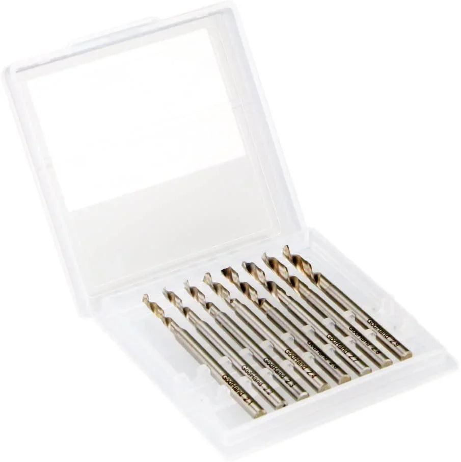 GodHand Drill Bit Set D of 8 2.1mm-2.9mm GH-DB-8D - A-Z Toy Hobby