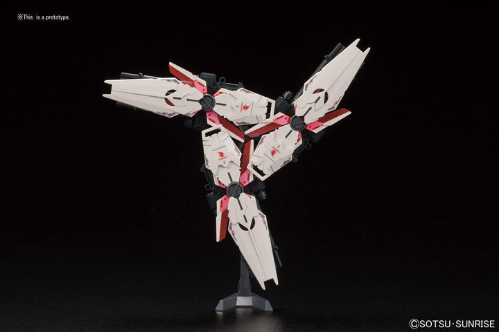 Bandai 199 Full Armor Unicorn Gundam (Destroy Mode) (Red Color Ver.) HGUC 1/144 Model Kit - A-Z Toy Hobby
