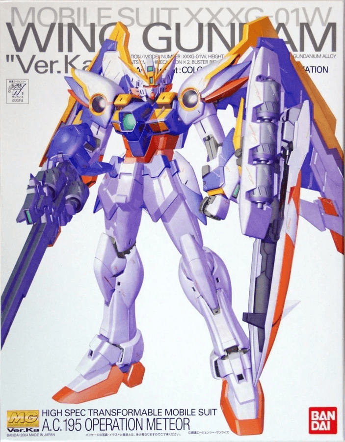 Bandai Wing Gundam Ver. Ka MG 1/100 Model Kit - A-Z Toy Hobby