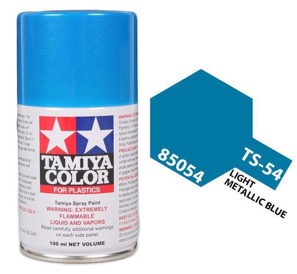 Tamiya 85054 TS-54 Light Metallic Blue Lacquer Spray Paint 100ml TAM85054 - A-Z Toy Hobby