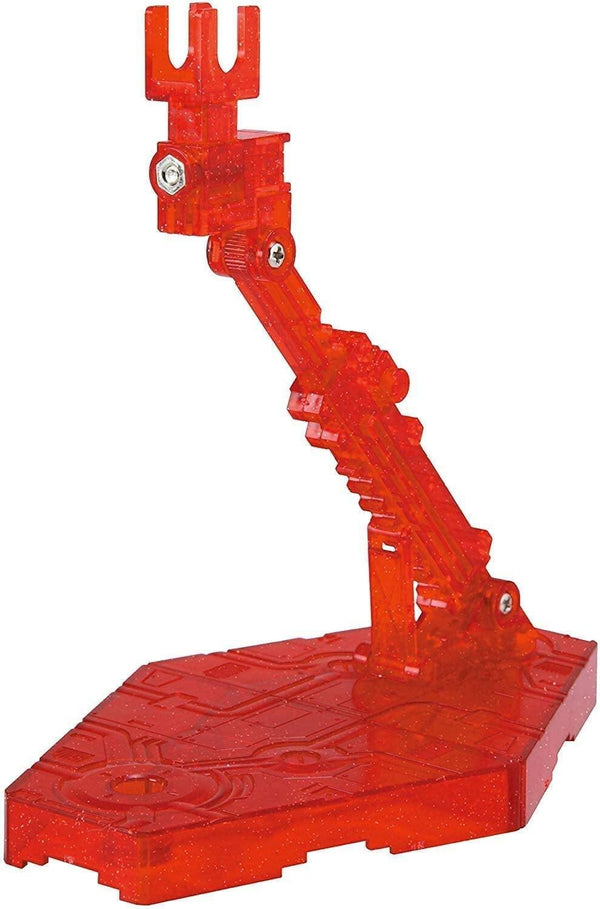 Bandai Action Base 2 Display Stand Sparkle Clear Red - A-Z Toy Hobby