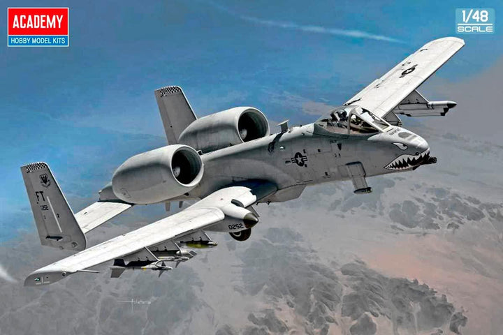 Academy 12348 USAF A-10C Thunderbolt II "75th FS Flying Tigers" 1/48 Model Kit - A-Z Toy Hobby