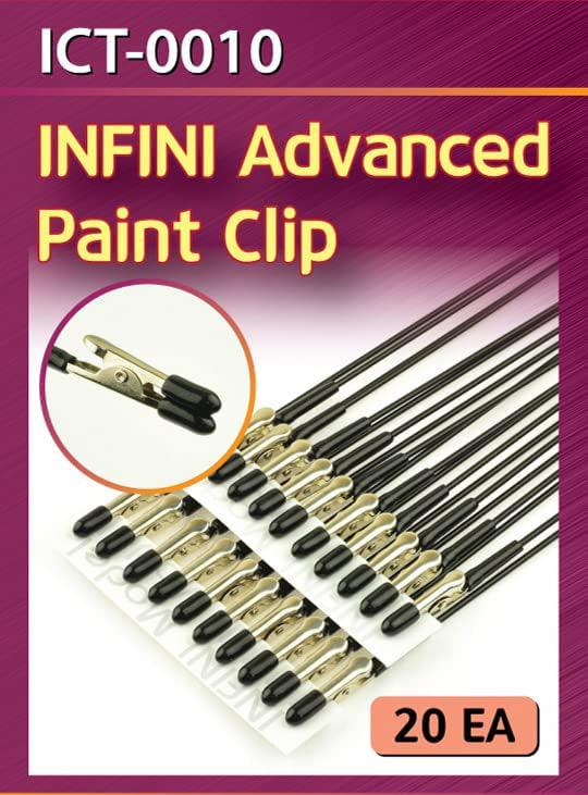 Infini Model Advanced Paint Clip Rubber Tipped (20pcs) ICT-0010 - A-Z Toy Hobby