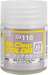 Mr. Hobby GX110 Mr. Clear Color GX Clear Silver Lacquer Paint 18ml - A-Z Toy Hobby