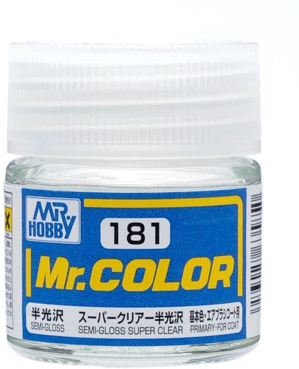 Mr. Hobby C181 Mr. Color Semi Gloss Super Clear Lacquer Paint 10ml - A-Z Toy Hobby