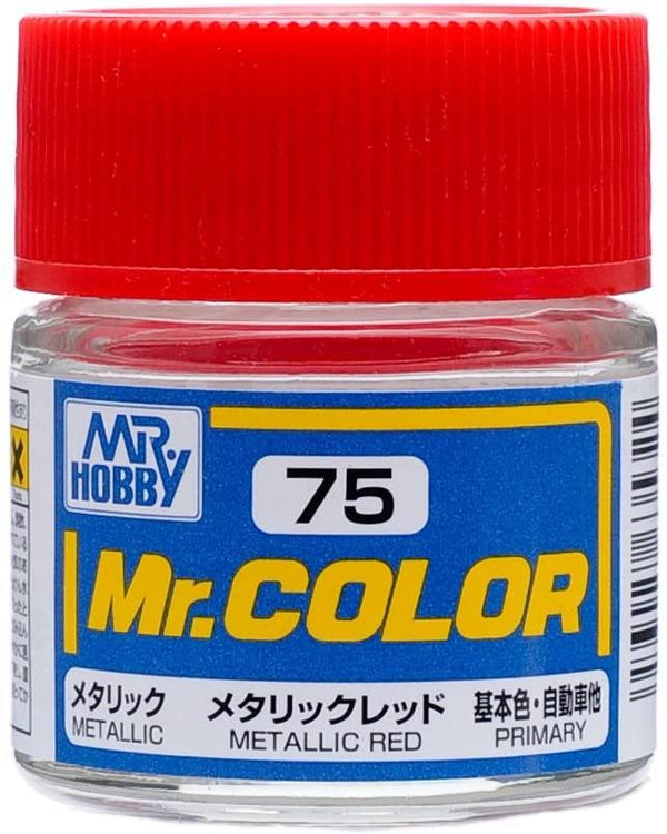 Mr. Hobby C75 Mr. Color Metallic Red Lacquer Paint 10ml - A-Z Toy Hobby