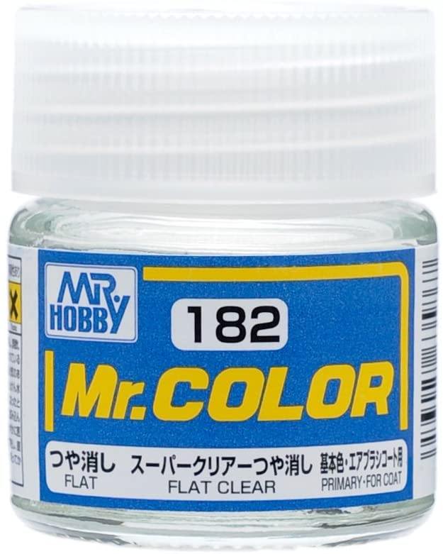 Mr. Hobby C182 Mr. Color Flat Clear Lacquer Paint 10ml - A-Z Toy Hobby