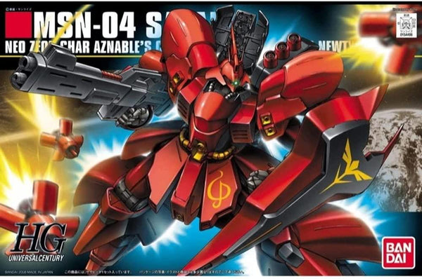 Bandai 088 MSN-04 Sazabi HGUC 1/144 Model Kit - A-Z Toy Hobby