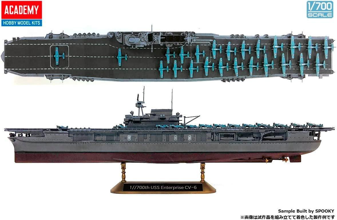 Academy 14409 USS Enterprise CV-6 "Battle of Midway" 1/700 Model Kit - A-Z Toy Hobby