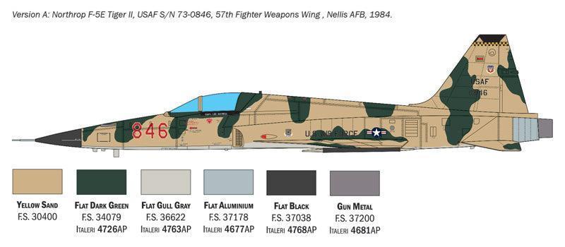 Italeri 2827 F-5E Tiger II 1/48 Model Kit - A-Z Toy Hobby