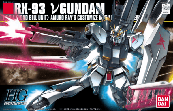 Bandai 086 RX-93 Nu Gundam HGUC 1/144 Model Kit - A-Z Toy Hobby