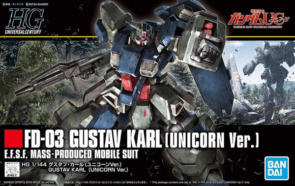 Bandai 221 Gustav Karl (Unicorn Ver.) HGUC 1/144 Model Kit - A-Z Toy Hobby