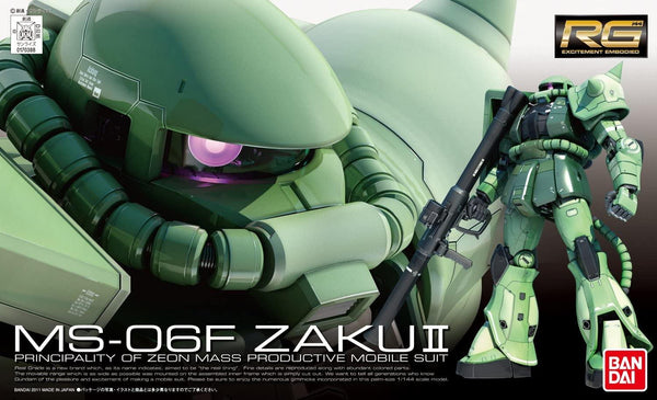 Bandai 4 MS-06F Zaku II RG 1/144 Model Kit - A-Z Toy Hobby