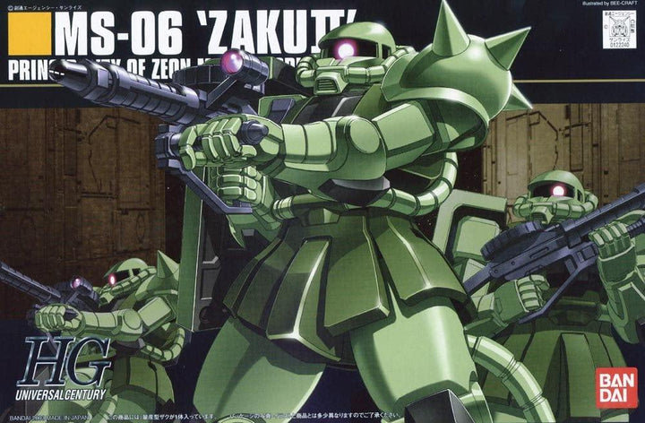 Bandai 040 MS-06 Zaku II HGUC 1/144 Model Kit - A-Z Toy Hobby