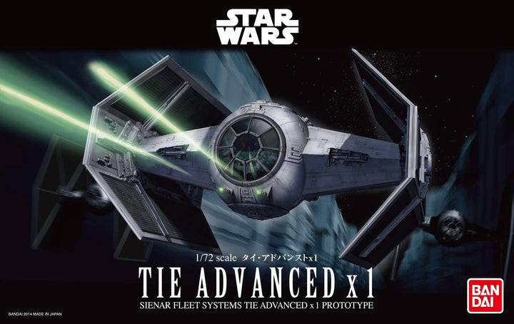 Bandai Star Wars TIE Fighter Advanced x1 1/72 Model Kit - A-Z Toy Hobby