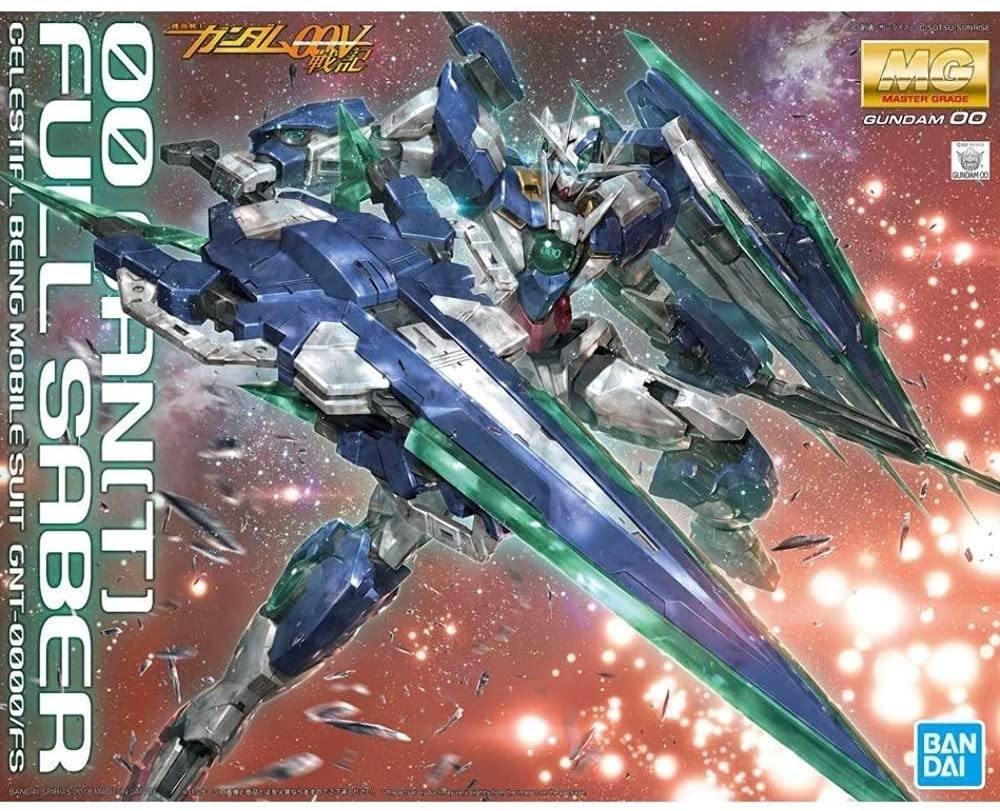 Bandai 00 Qan[T] Full Saber Gundam 00 MG 1/100 Model Kit - A-Z Toy Hobby