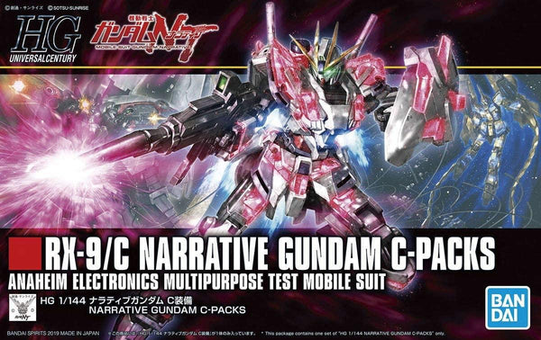 Bandai 222 Narrative Gundam C-Packs HGUC 1/144 Model Kit - A-Z Toy Hobby