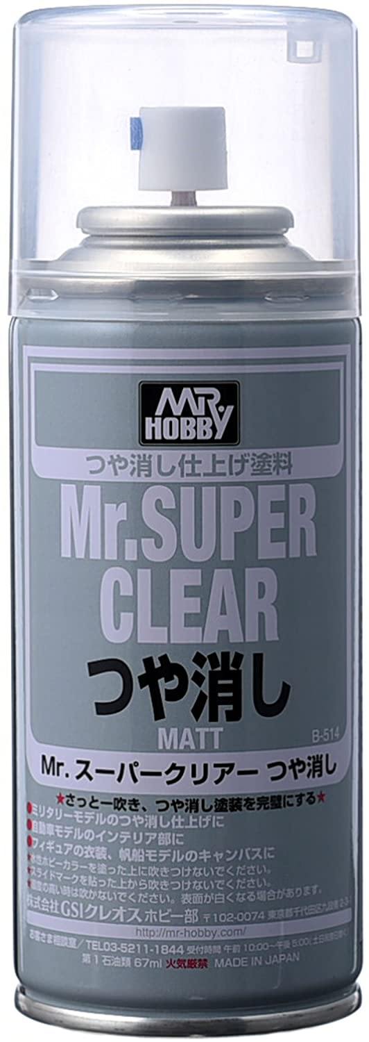 Mr. Hobby B514 Mr. Super Clear Flat Matt Top Coat Spray Paint 170ml - A-Z Toy Hobby